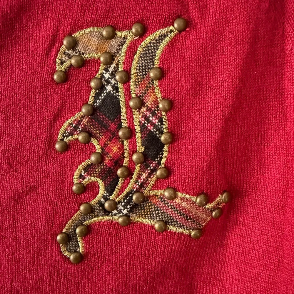 L.A.M.B Letter Cardigan Sweater - Picture 3 of 8